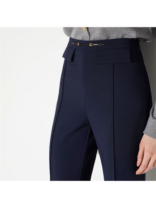 Pantaloni in doppio crêpe stretch ELISABETTA FRANCHI | PA19666E2/H88
